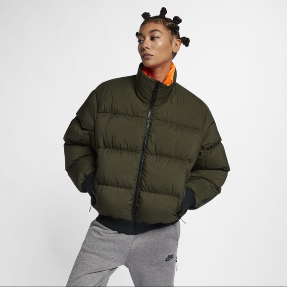 Nike Lab Orange and Khaki Puffer - Picture 1 of 5